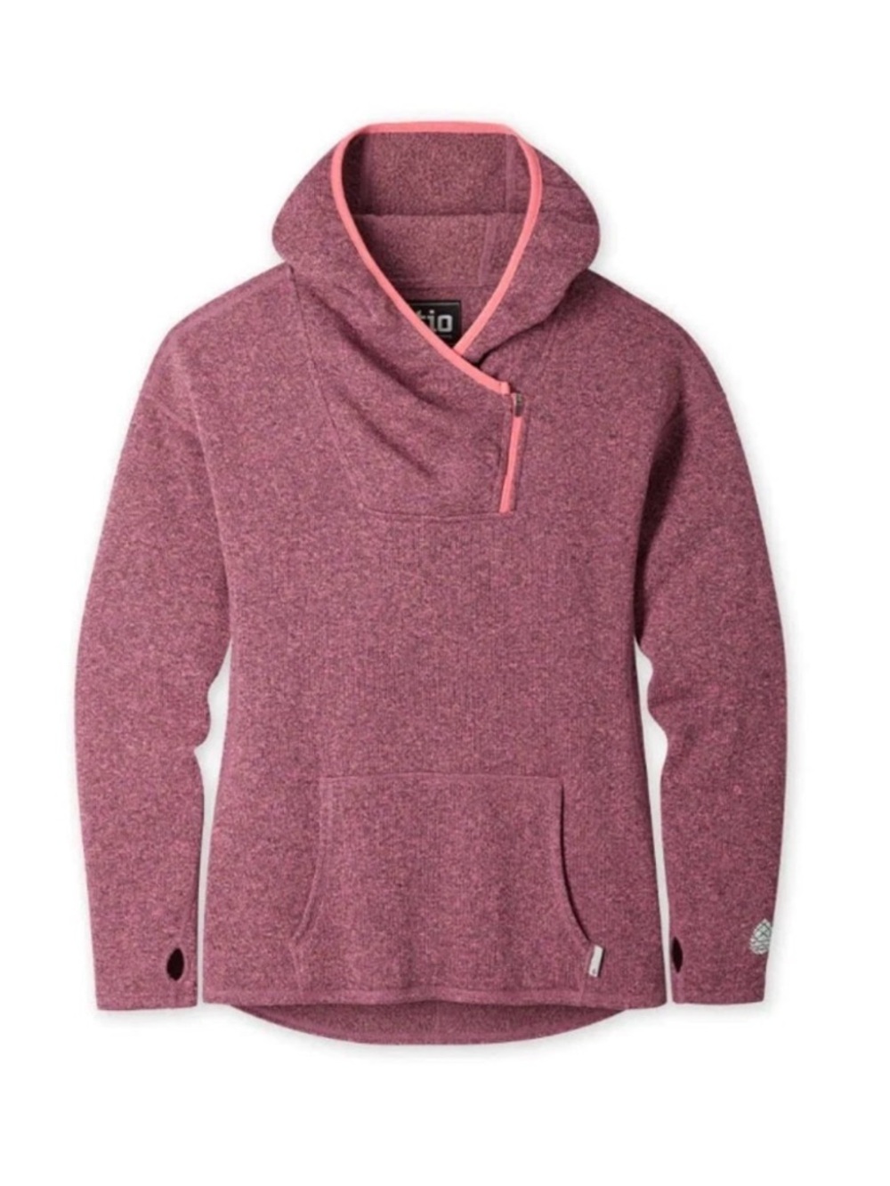 NWT! Stio Women's Fleece Hoodie Blooming Horizon Heather Size XS Pink